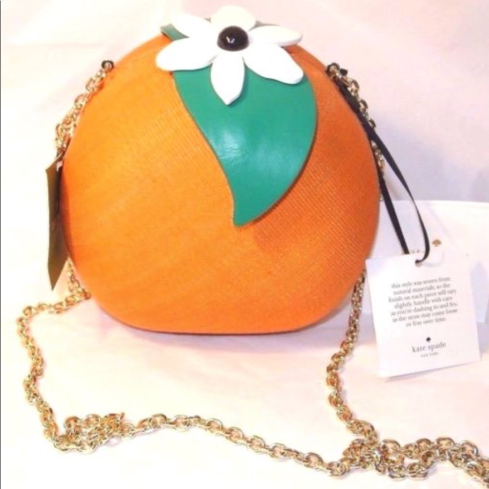 Kate Spade Spice Things Up Orange precious clutch